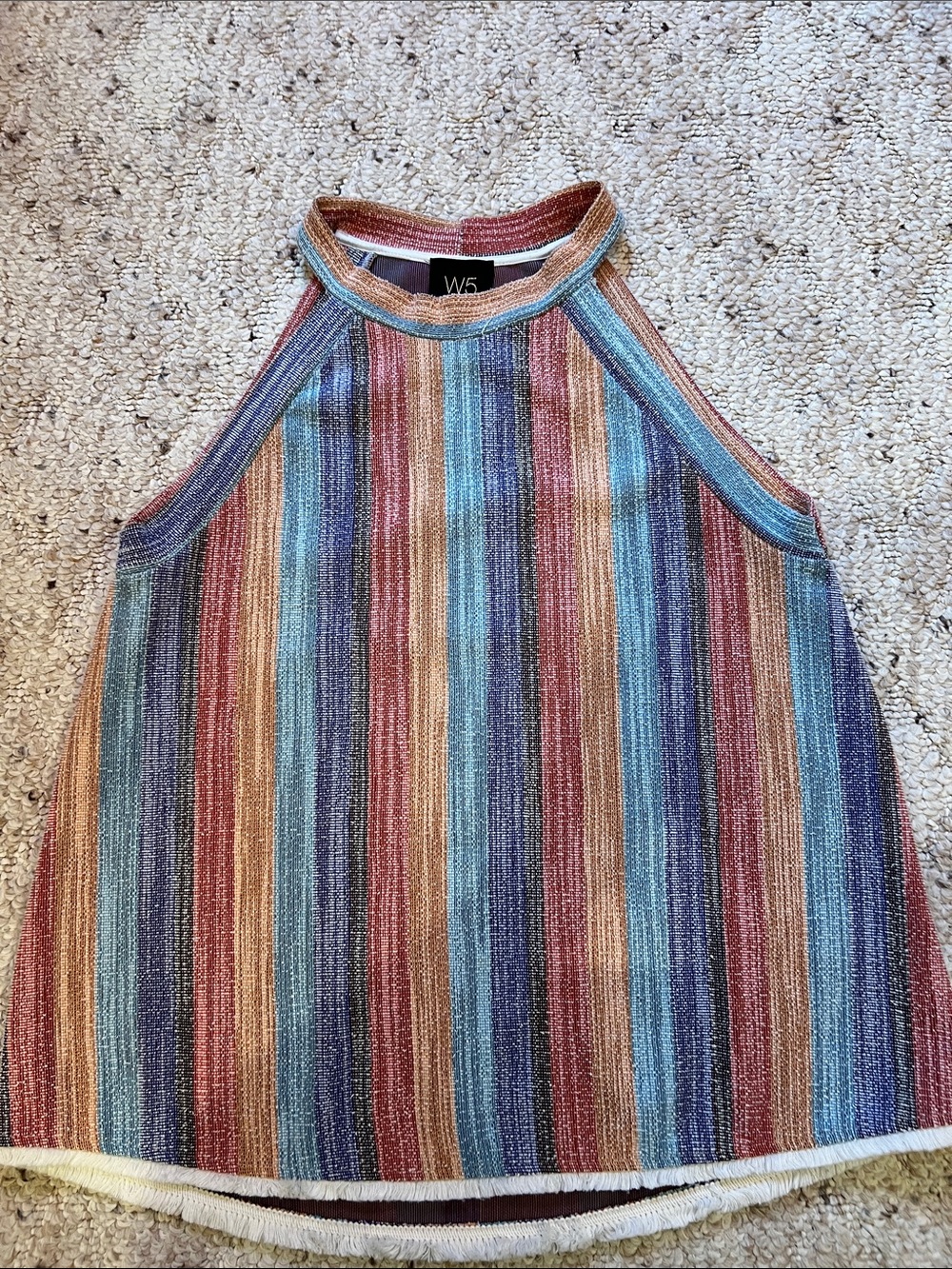 Anthropologie W5 Multicolor Striped Halter Tank